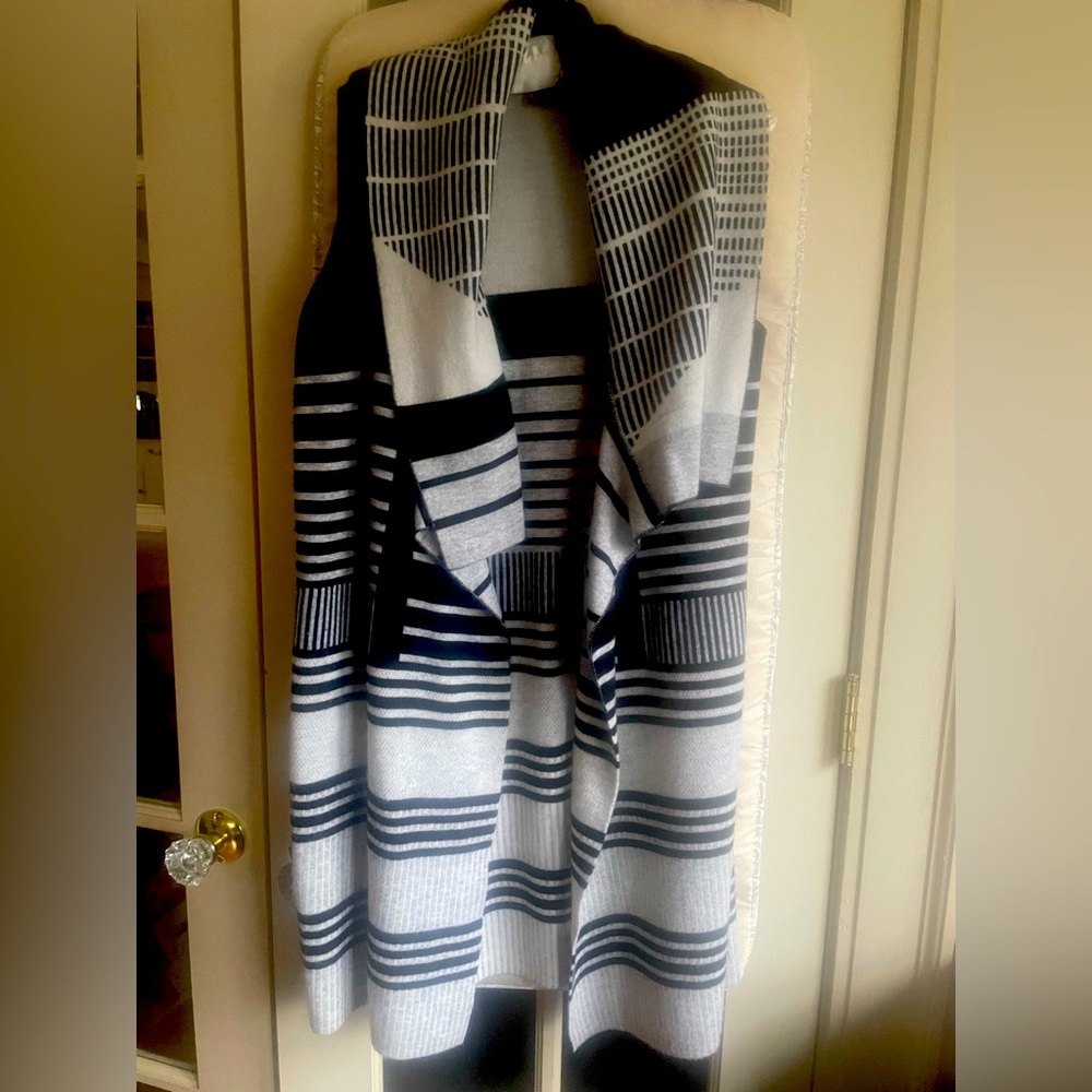 Vince draped waterfall sweater vest